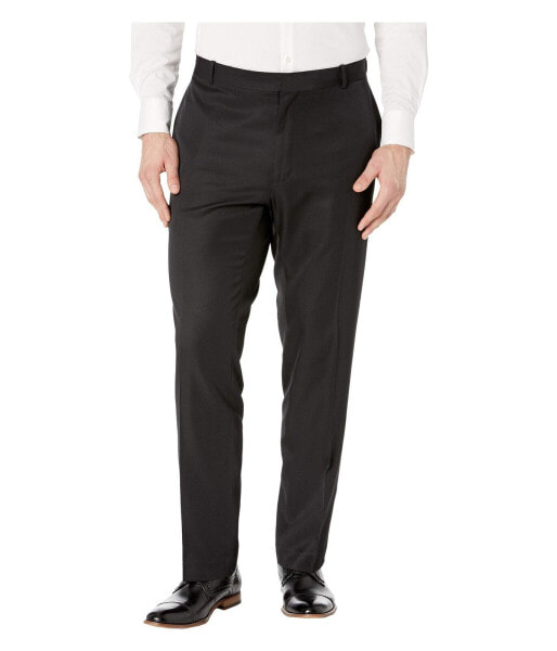 Perry Ellis 292481 Men's Big & Tall Portfolio Modern Fit Pant, Black, 34x38