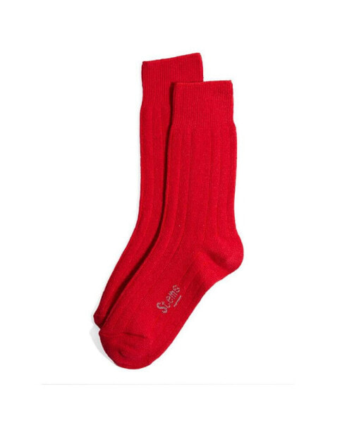 LUX CASHMERE WOOL CREW SOCKS