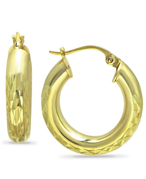 Medium Hoop Earrings in 18k Gold-Plated Sterling Silver, Created for Macy's