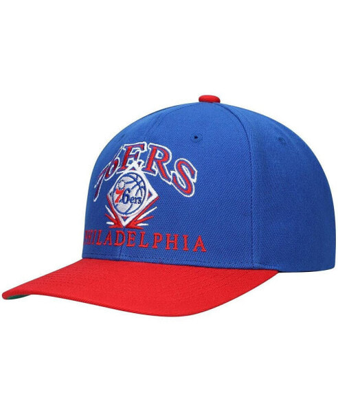 Men's x Lids Royal, Red Philadelphia 76ers All Pro Classic Snapback Hat