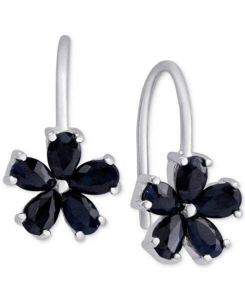 Серьги Macy's Sapphire Flower