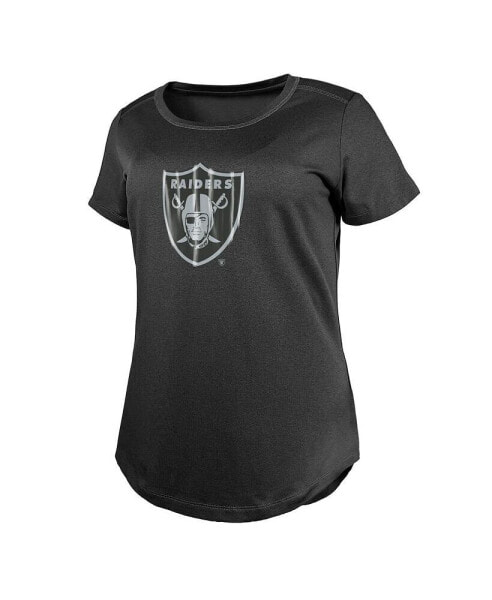 Women's Charcoal Las Vegas Raiders 2024 NFL Draft T-Shirt