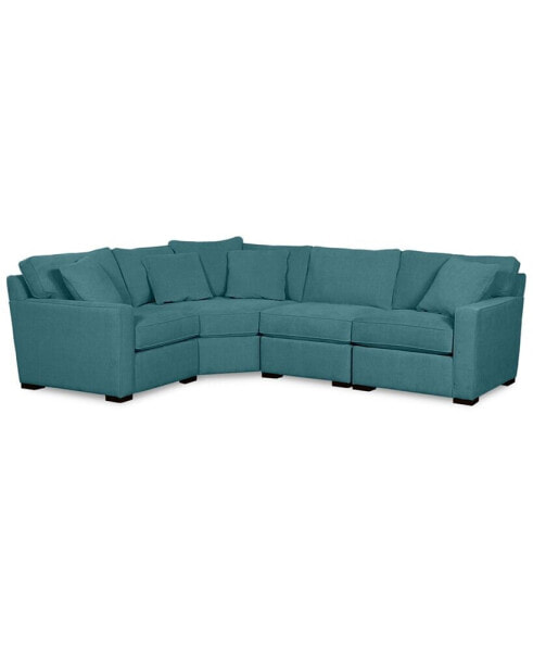 Radley Fabric 4-Piece Sectional Sofa, Created for Macy's