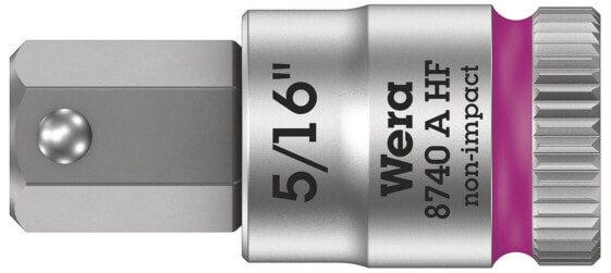 Торцевая головка Wera 8740 A 05003389001 битовая с внутренним отверстием и держателем, 5/16 1/4 (6.3 мм)