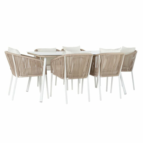 Набор садовой мебели DKD Home Decor Table set with chairs Beige 78 cm 163 x 95 x 6 cm