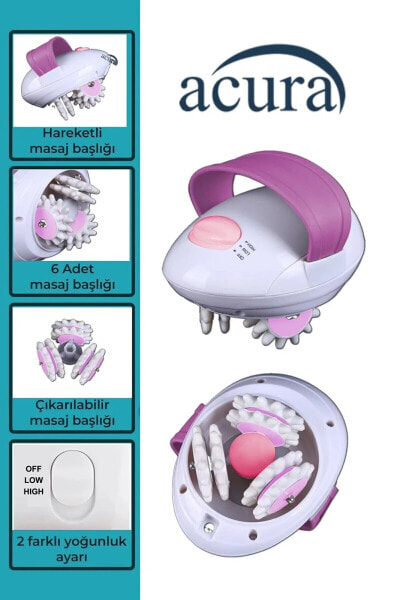 Ac-555 Alman Tasarımlı Selülit Giderici Yağ Yakıcı Ve Ayarlı Masaj Aleti