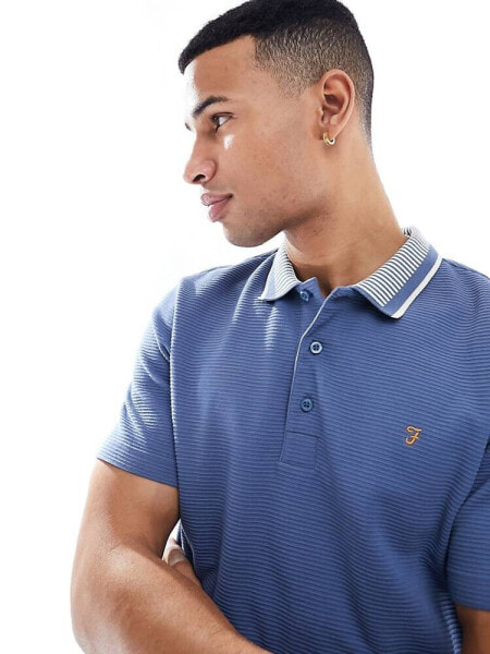 Farah levy polo in blue