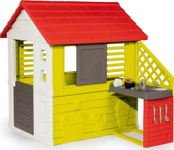 Игровой домик Smoby Cottage Nature с летней кухней
