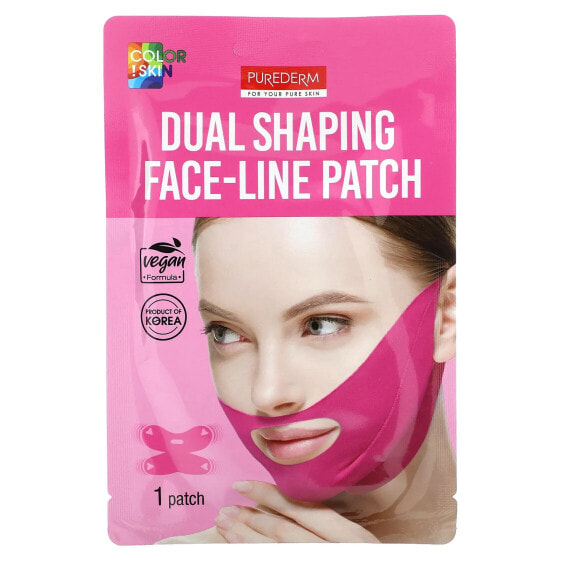 Dual Shaping Face-Line Patch, Pink , 1 Patch