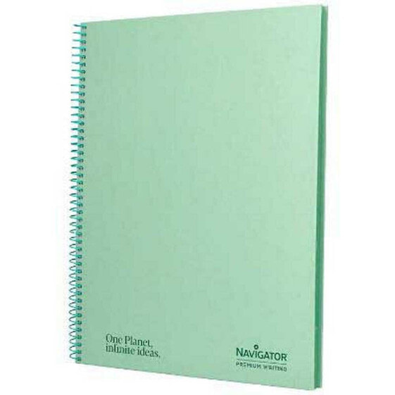 NAVIGATOR A4 spiral notebook hardcover 80h 80gr horizontal with mint margin