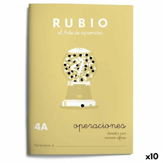 Тетрадь по математике Rubio Nº4A A5 испанский 20 Листья (10 штук)