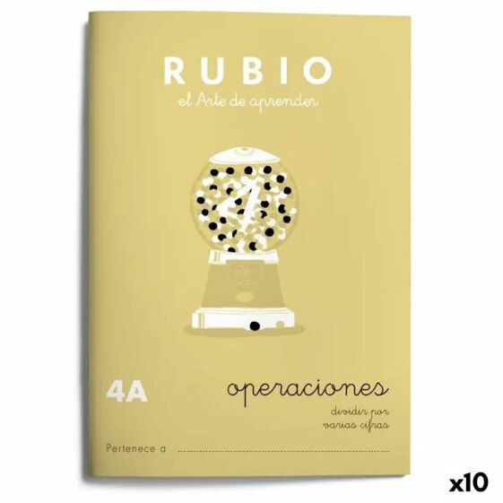 Тетрадь для математики Rubio Nº4A A5 испанская 20 листов (10 штук)