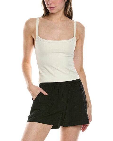 Weworewhat Wide Strap Scoop Tank Women's White L