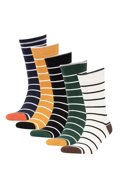 Носки defacto Striped 5-Pack Cotton Socks
