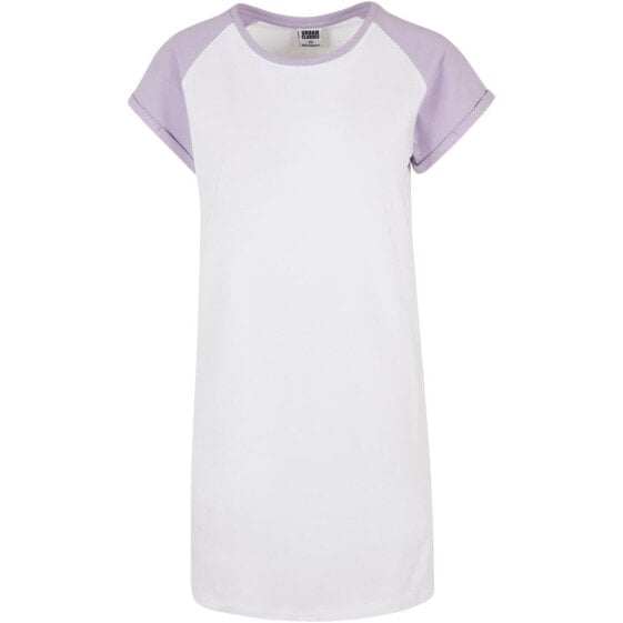 URBAN CLASSICS Contrast Raglan Short Sleeve Dress