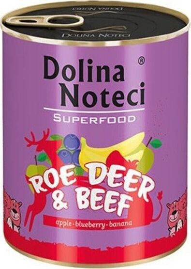 Dolina Noteci Dolina Noteci Premium Superfood Pies Sarna i wołowina puszka 400g