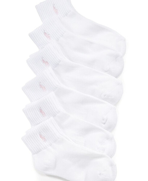 Polo Toddler Girls Low-Cut Socks 6 Pack