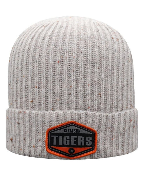 Men's Gray Clemson Tigers Alp Cuffed Knit Hat