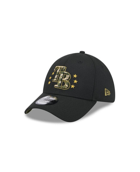 Men's Black Tampa Bay Rays 2024 Armed Forces Day 39THIRTY Flex Hat