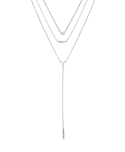 ETTIKA layered Opal Lariat Women's Necklace Set of 3