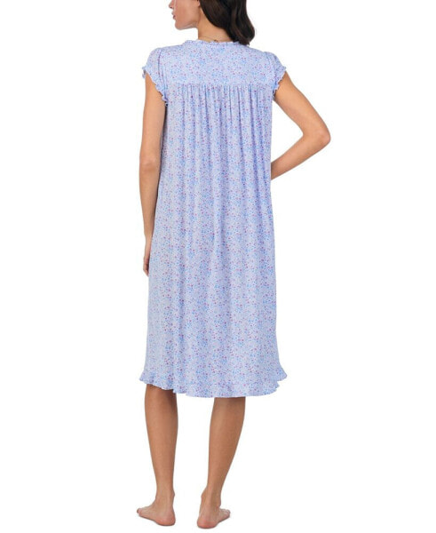 Women's Lace-Trim Cap-Sleeve Waltz Nightgown
