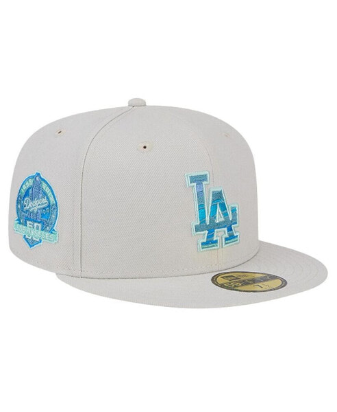 Men's Khaki Los Angeles Dodgers Stone Mist 59FIFTY Fitted Hat