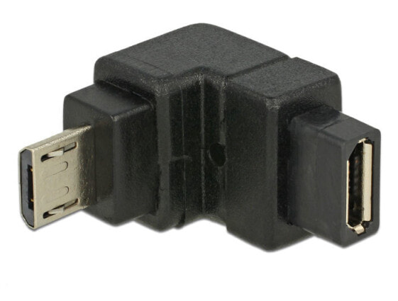 Delock USB2.0Micro-B/USB2.0Micro-B - USB 2.0 Micro-B - USB 2.0 Micro-B - Black