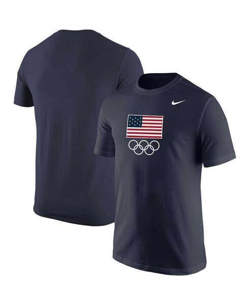 Men's Navy Team USA Olympic Rings Core T-shirt