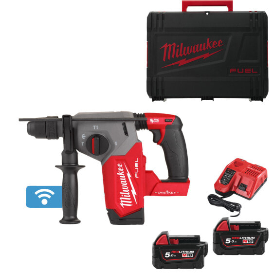 Milwaukee ONE KEY  Akku-Kombihammer M18ONEFHX-0X mit 2 Akkus 5,0 Ah & Ladegerät