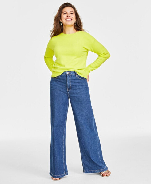 Women's Crewneck Sweater, Created for Macy's