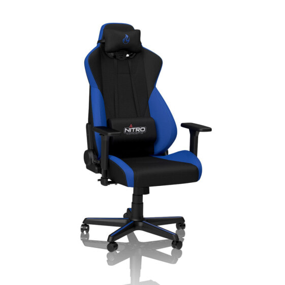 Nitro Concepts S300 - PC gaming chair - 135 kg - Padded seat - Padded backrest - Stainless steel - Black,Blue