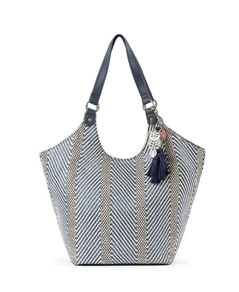 Women's Roma Woven Shopper Tote Bag