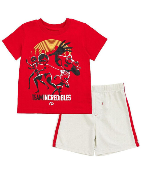 Winnie the Pooh Lion King Monsters Inc. Toy Story Incredibles Lilo & Stitch T-Shirt & Mesh Shorts Infant to Big Kid