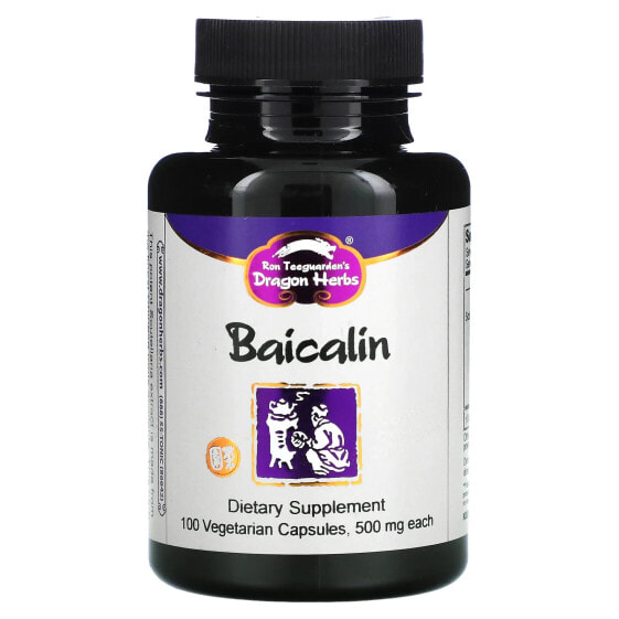 Капсулы растительные Dragon Herbs Baicalin, 500 мг, 100 шт.
