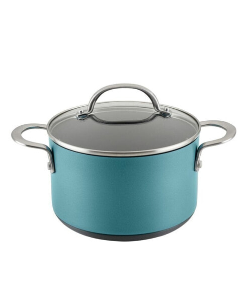 Achieve Hard Anodized Nonstick 4 Quart Saucepot with Lid