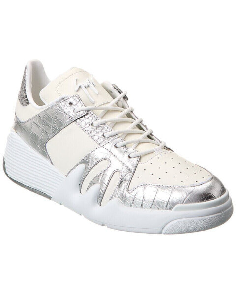 Giuseppe Zanotti Talon Leather Sneaker Men's White 48