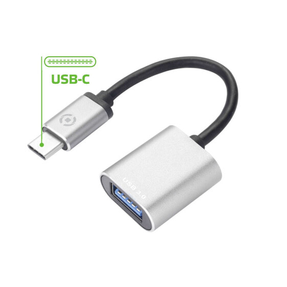 Кабель USB A — USB C Celly PROUSBCUSBDS Серебристый