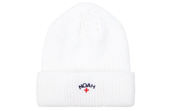 Головной убор шапка Noah Nyc Core Logo Beanie белая