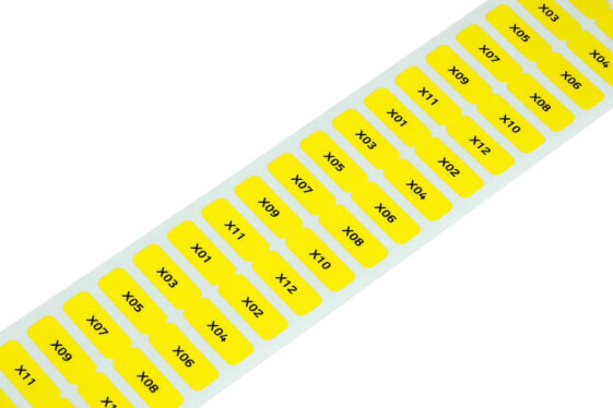 WAGO 210-806/000-002 - Yellow - Self-adhesive printer label - Thermal transfer - 9 mm - 1.5 cm - 138.9 g
