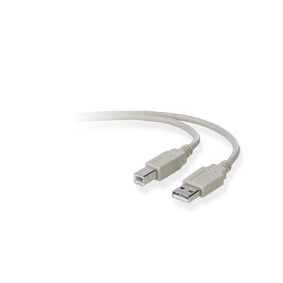 Belkin USB A/B 3m, 3 m, USB A, USB B, USB 2.0, Male/Male, Grey