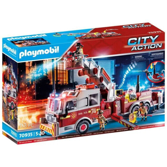 Игровой набор Playmobil 70935 fire truck with ladder Fire Truck (Пожарная машина)