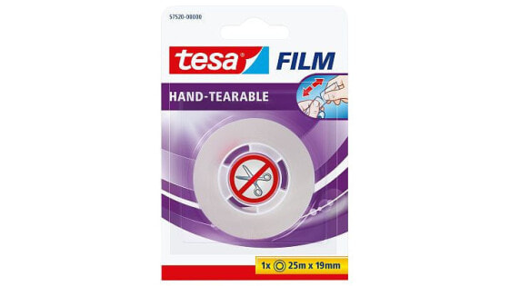 Tesa 57520 - 25 m - Translucent - Polypropylene (PP) - 19 mm - Blister - 1 pc(s)