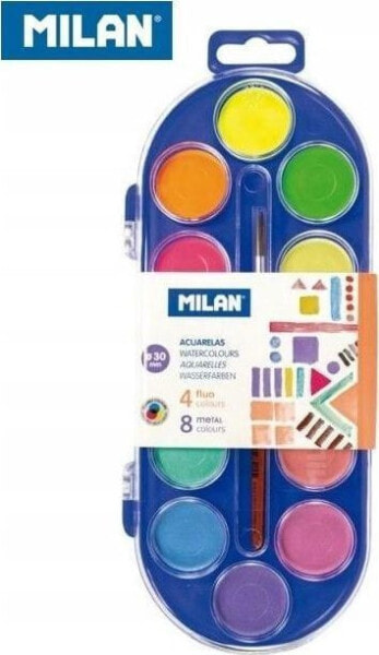 Milan Farby akwarelowe 12 kolorów MILAN