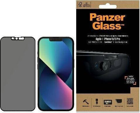 PanzerGlass PanzerGlass E2E Microfracture iPhone 13 /13 Pro 6,1" Case Friendly CamSlider Privacy Antibacterial czarny/black P2748