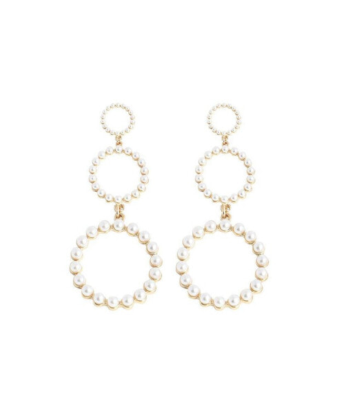 Women's Snowball Drop Earrings