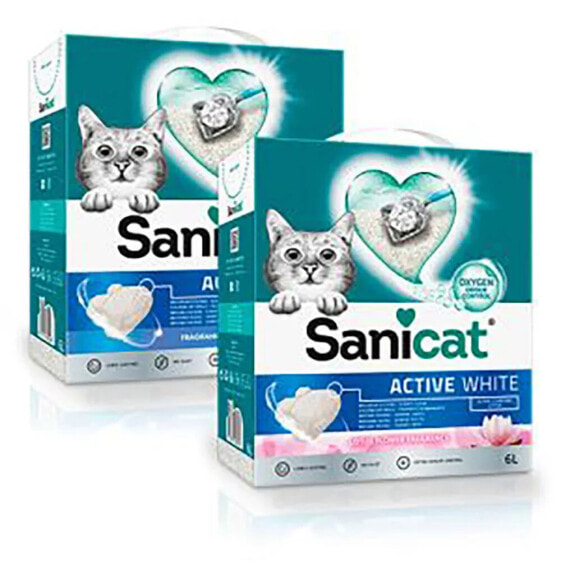 SANICAT Active White Lotus 10L clumpling sand