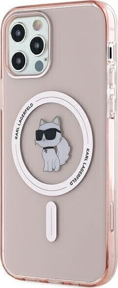 Karl Lagerfeld Karl Lagerfeld KLHMP12MHFCCNOP iPhone 12/12 Pro 6.1" różowy/pink hardcase IML Choupette MagSafe