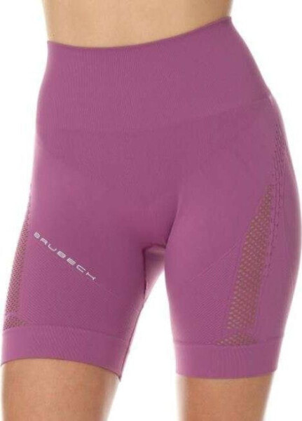 Леггинсы спортивные BRUBECK GYM фиолетовые с короткими штанинами, размер L