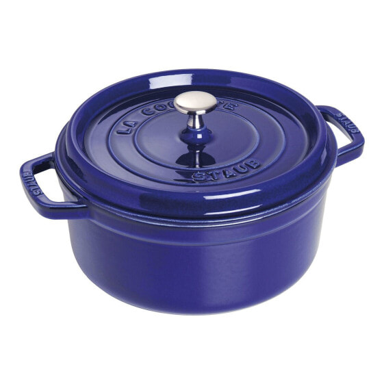 Zwilling STAUB LA COCOTTE - Casserole baking dish - Round - Cast iron - Ceramic - Gas - Halogen - Induction - Sealed plate - Blue - Enamel