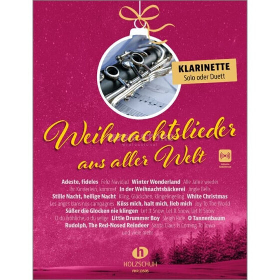 Holzschuh Verlag Weihnachtslieder aus aller Welt - Klarinette